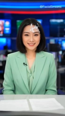 サンプル画像4:顔射後の余韻 – ニュースキャスター編 Vol.2(FacialDreams) [d_609749]