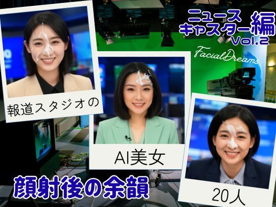 顔射後の余韻 - ニュースキャスター編 Vol.2