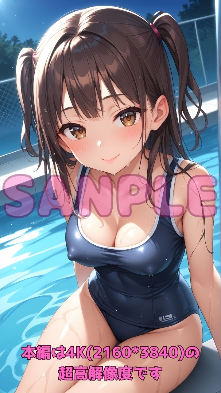 サンプル画像3:深夜のスク水部〜プールで禁断レッスン3〜(Cherry Palette) [d_609790]