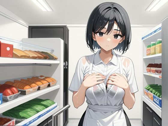 サンプル画像1:パート中暇になったのでHしてしまう(しろいか) [d_609855]