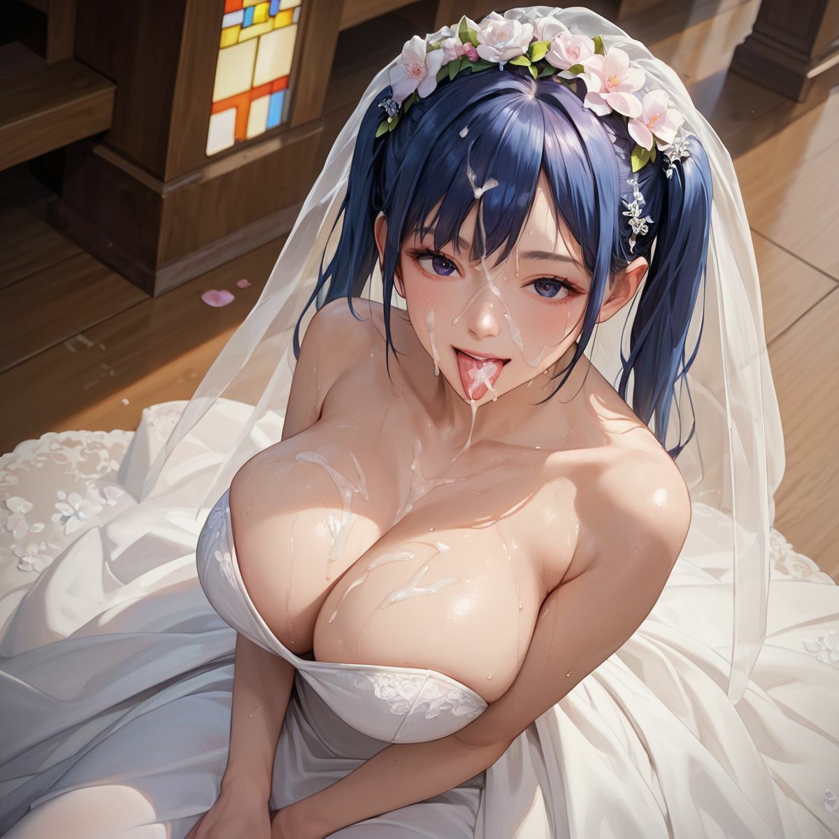 爆乳花嫁 誓いの中出しSEX88