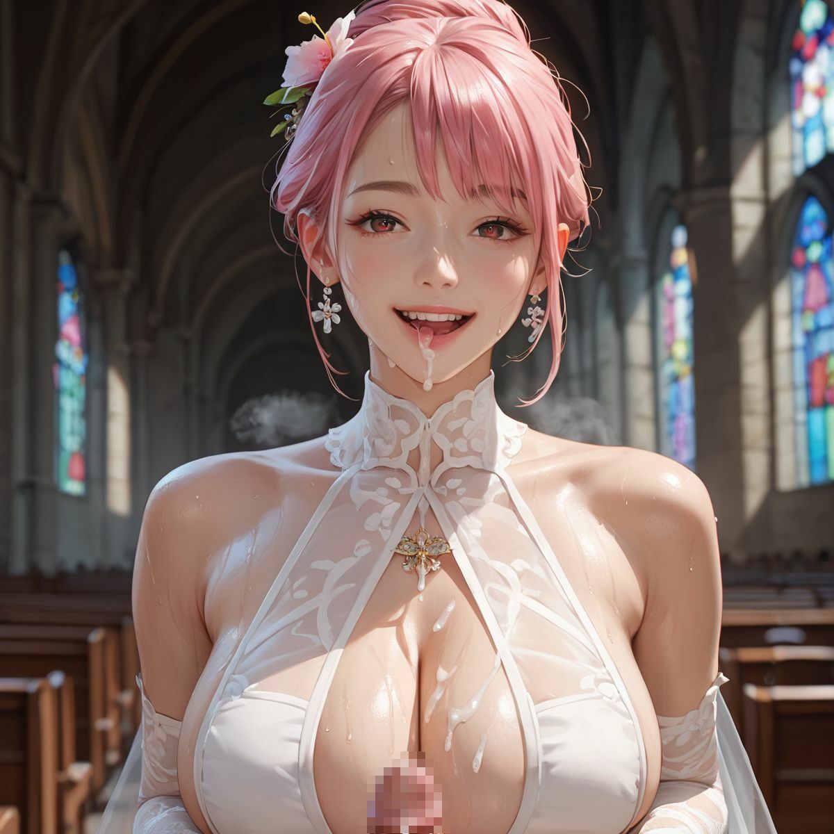 爆乳花嫁 誓いの中出しSEX9 画像4