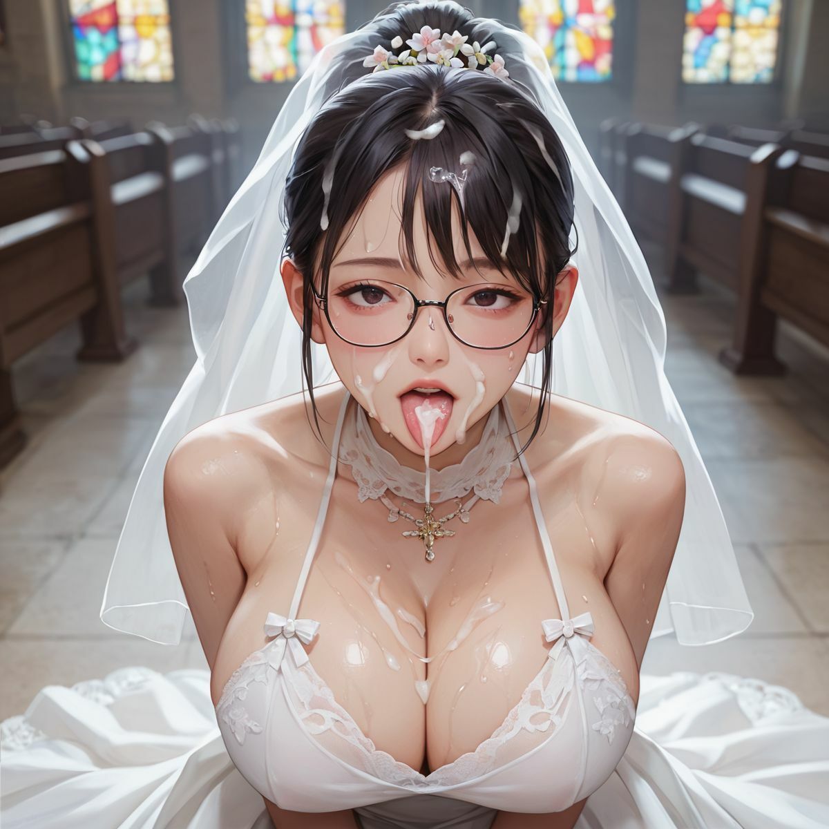爆乳花嫁 誓いの中出しSEX10 画像3