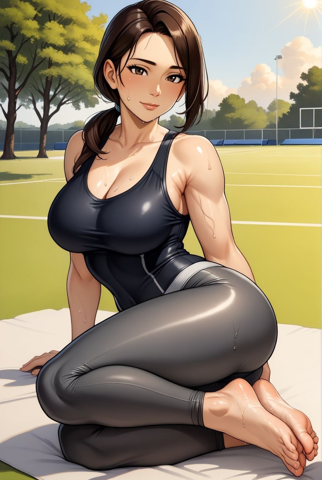 サンプル画像1:鍛え抜かれた肢体、人妻若熟女の体育教師の甘い誘惑(緊縛クラブ) [d_609919]