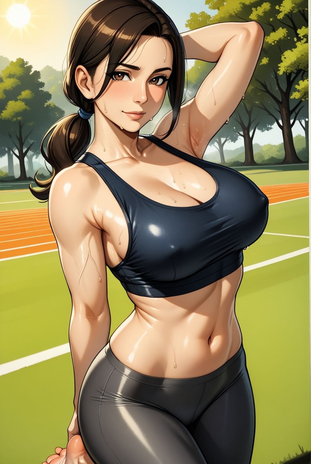 サンプル画像2:鍛え抜かれた肢体、人妻若熟女の体育教師の甘い誘惑(緊縛クラブ) [d_609919]