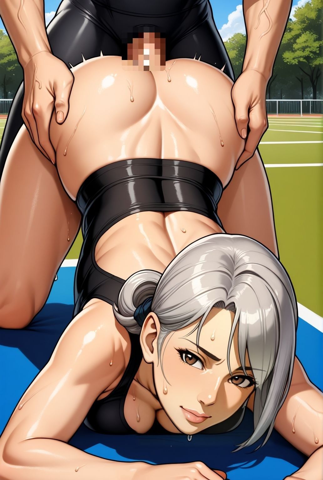 サンプル画像6:鍛え抜かれた肢体、人妻若熟女の体育教師の甘い誘惑(緊縛クラブ) [d_609919]