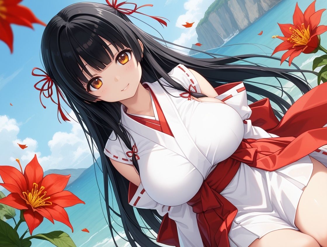 サンプル画像2:清楚な巫女JKが参拝客専用肉便器におま〇こ禊ぎえっちで処女喪失(ホムラ) [d_610046]