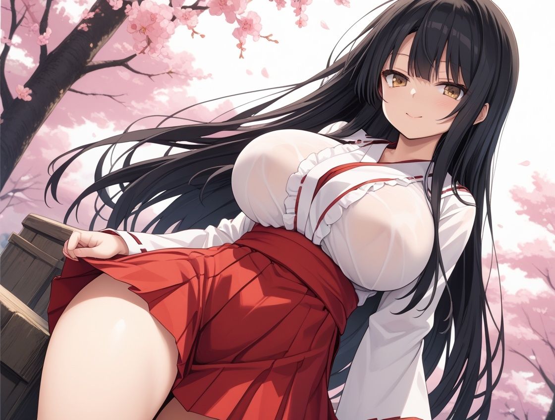 サンプル画像3:清楚な巫女JKが参拝客専用肉便器におま〇こ禊ぎえっちで処女喪失(ホムラ) [d_610046]