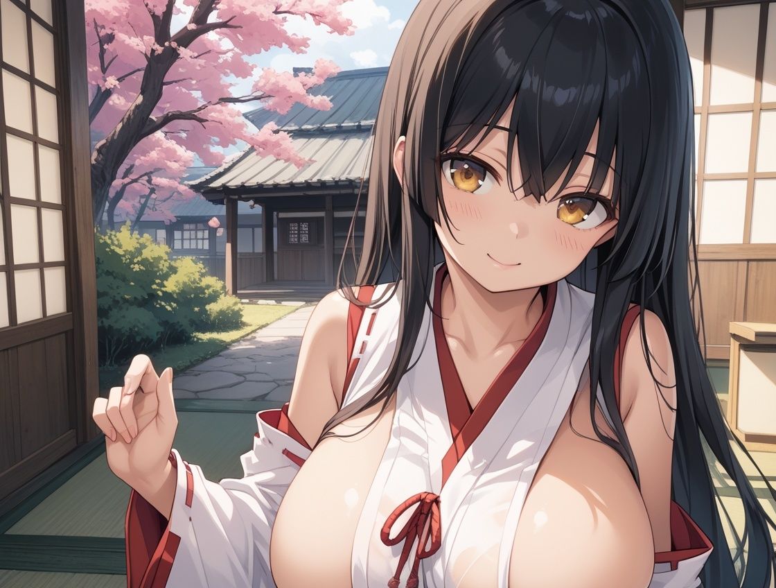 サンプル画像5:清楚な巫女JKが参拝客専用肉便器におま〇こ禊ぎえっちで処女喪失(ホムラ) [d_610046]