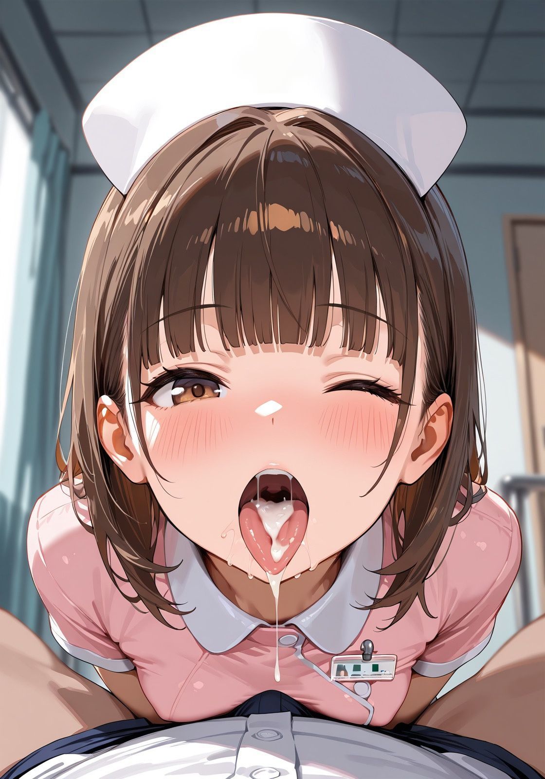 美少女ナースコスでリハビリ射精ケア  ちっぱい美少女×コスプレ×ごっくん ましゅまろ製作所 エロ画像4