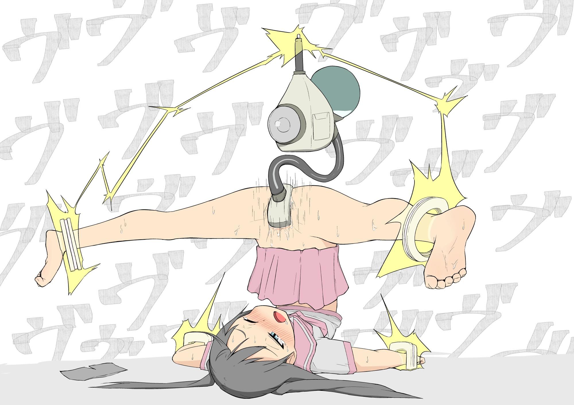 サンプル画像1:【総枚数201枚】くすぐり、足コキ、拘束（機械、玩具）、その他イラストまとめ【60枚＋差分141枚】(さるぱねら) [d_610072]