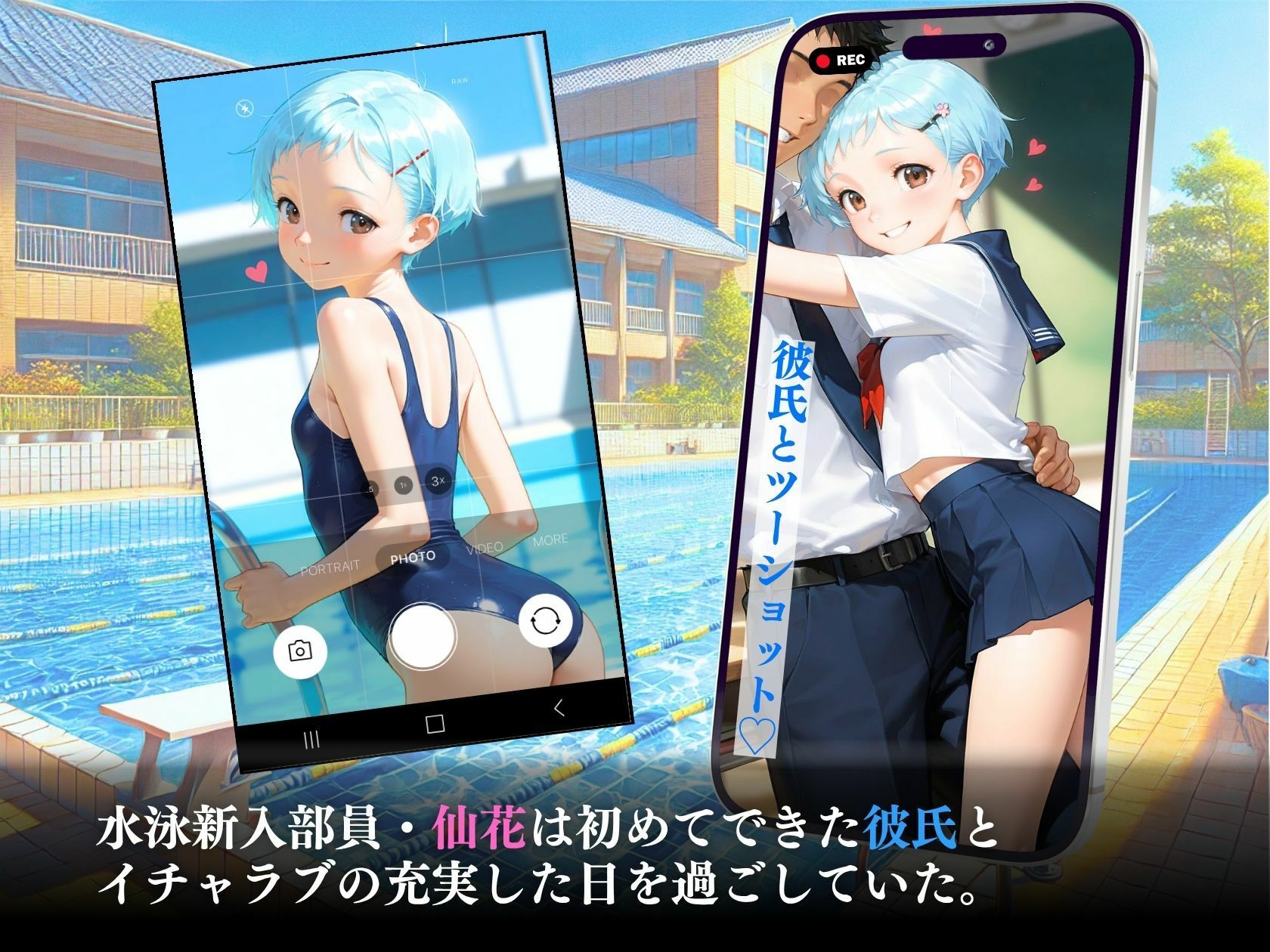 狙われたスク水処女新入部員「大会に出たいです」 画像3