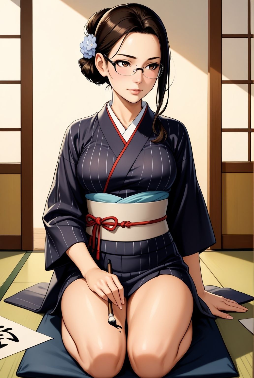 サンプル画像2:墨まみれの密会 〜若熟女、人妻教師と教室で二人きり〜(快楽熟女人妻クラブ) [d_610157]