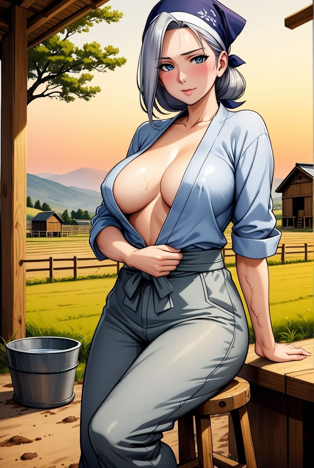 サンプル画像1:田舎暮らしの秘密  農家の若熟嫁が見せた裏の顔(快楽熟女人妻クラブ) [d_610238]