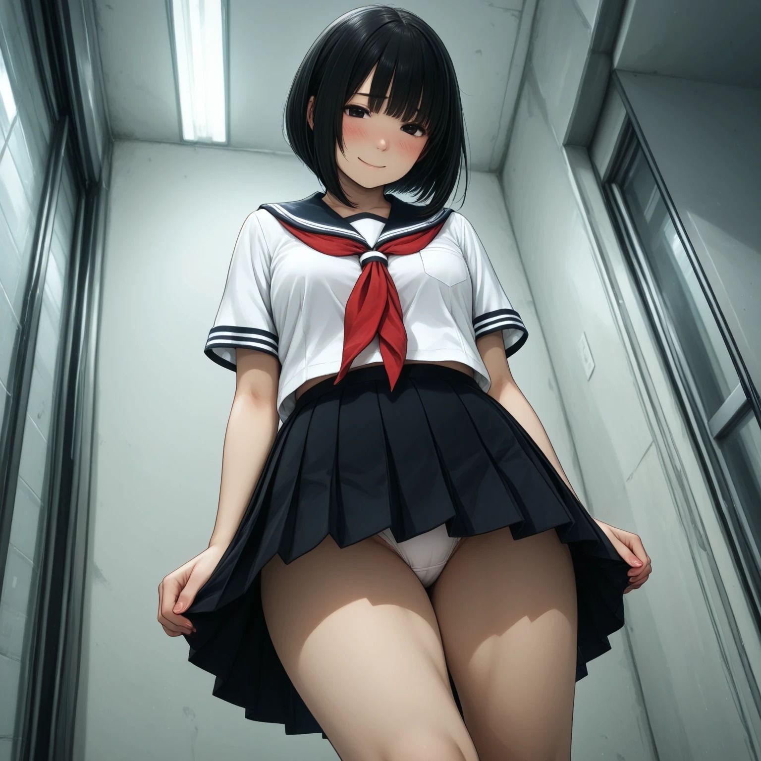 【無料エロ漫画】下から見上げるたくしあげパンティー(470枚分)(はなはな出版) d_610316