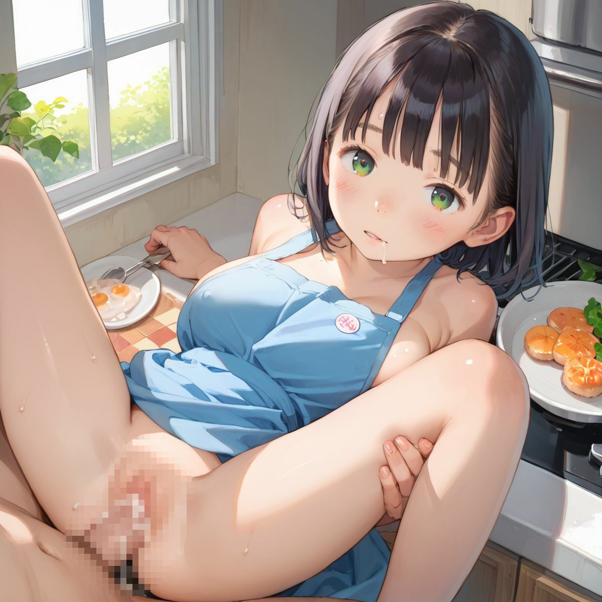 サンプル画像1:束縛//裸エプロンJKの誘惑っ！01(みかさ屋) [d_610367]