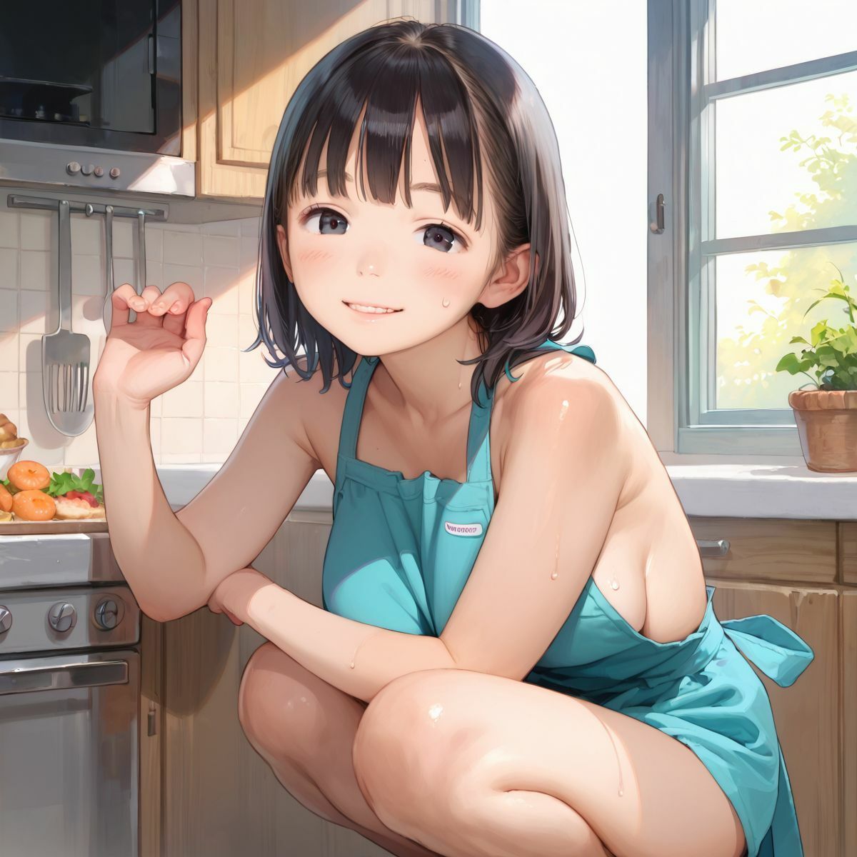 束縛///裸エプロンJKの誘惑っ！02 画像7