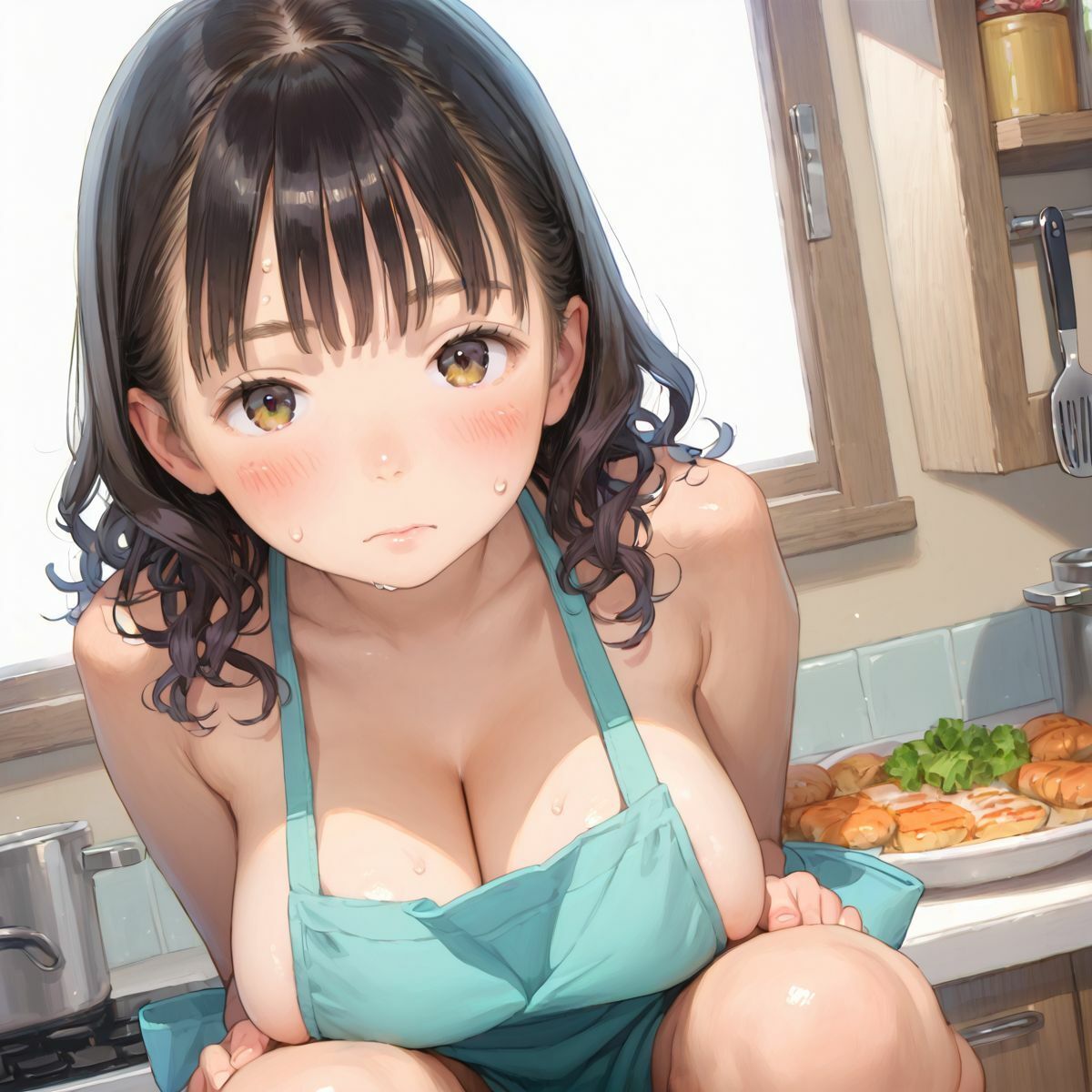 サンプル画像1:束縛///裸エプロンJKの誘惑っ！06(みかさ屋) [d_610377]