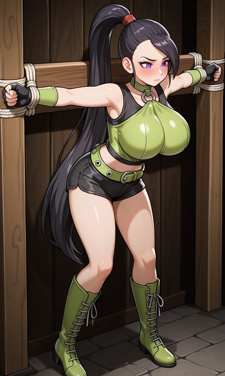 サンプル画像2:フェチコレVol.104 敗北して捕らえられ、拘束・十字架磔されて弄ばれるマルティナ（DQ11）【枚数250枚】(満点星) [d_610417]