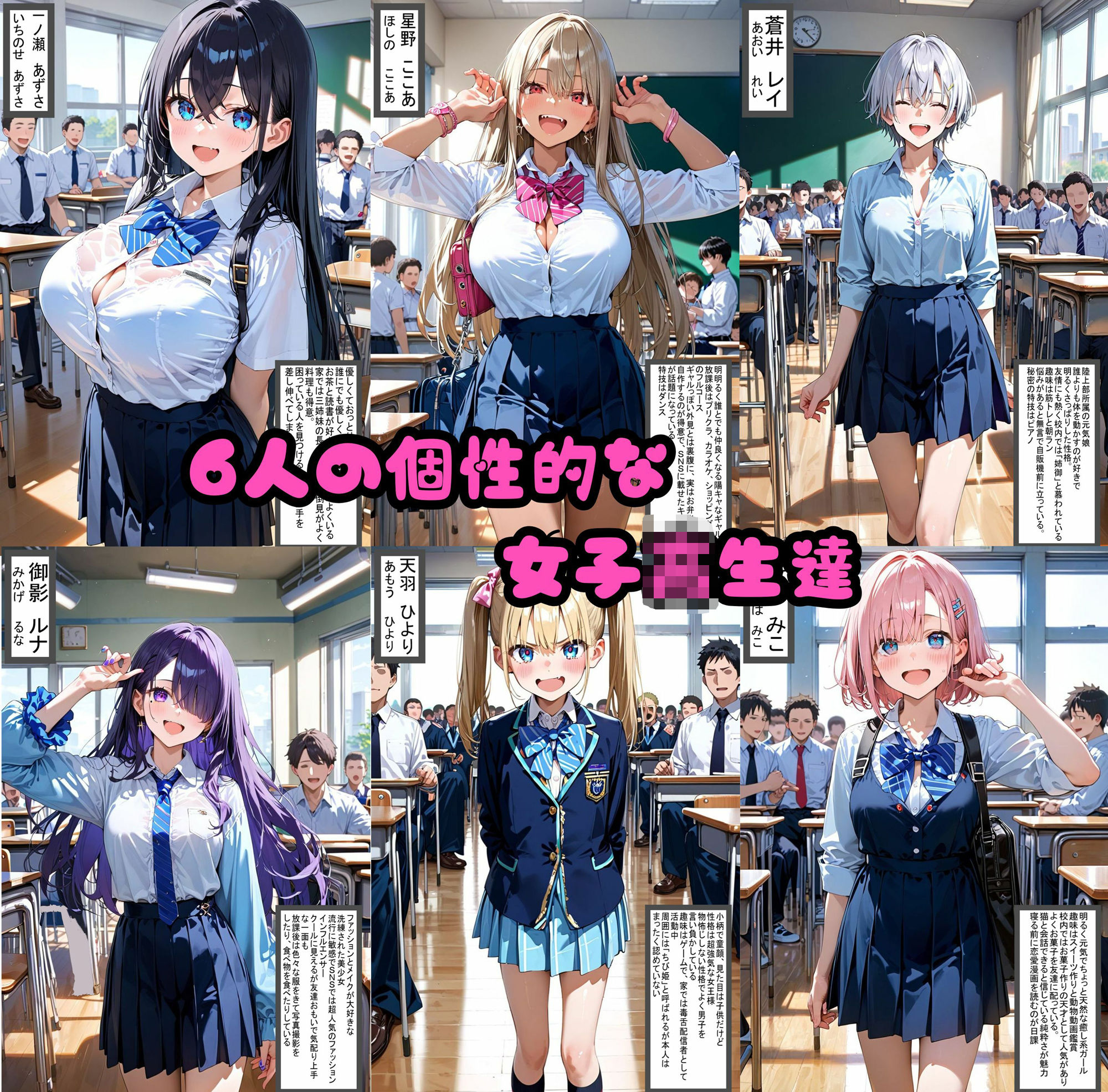 サンプル画像1:6人の狙われたJK  性奴●化計画【セリフ付き】(ゆゆの森) [d_610443]