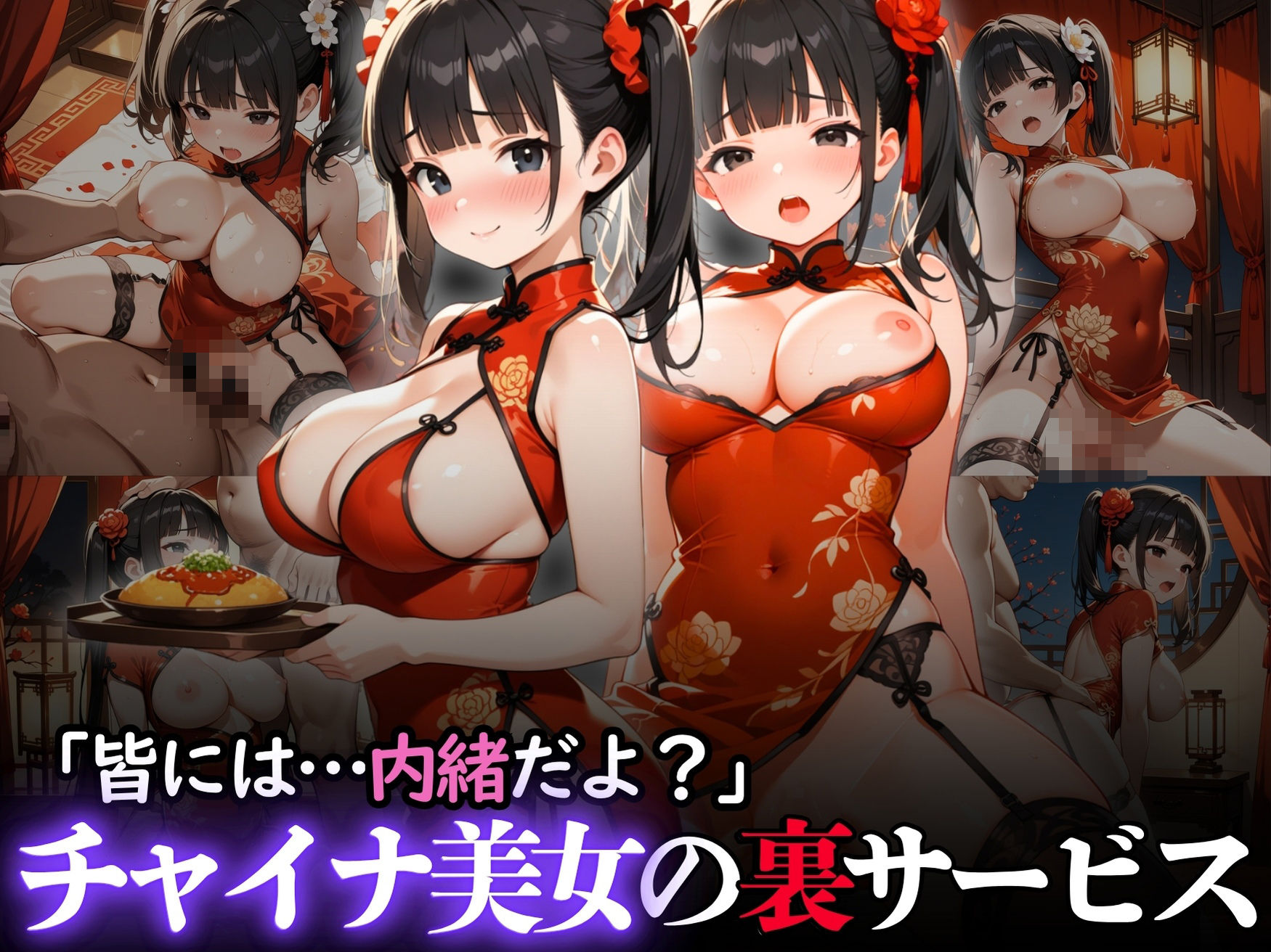 サンプル画像1:「皆には…内緒だよ？」チャイナ美女の裏サービス(りんりんあーと@いらすと) [d_610445]