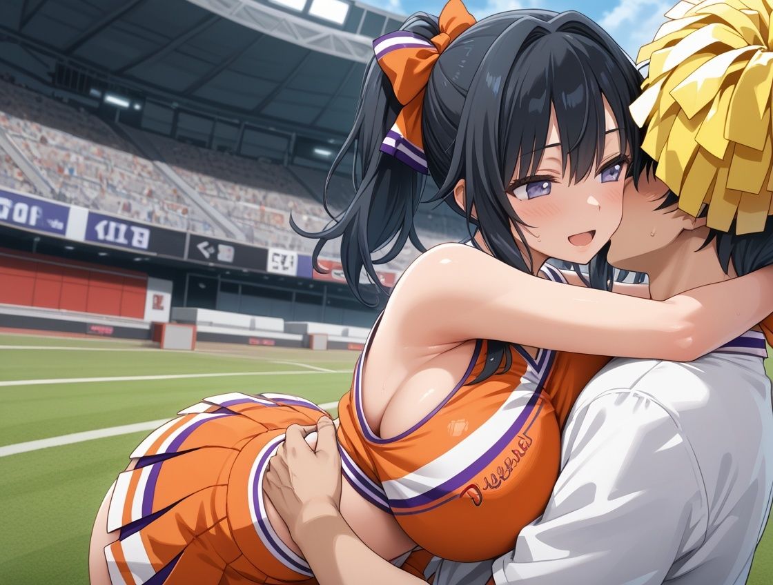 チアリーダーJKと子作り応援生ハメSEX 画像1