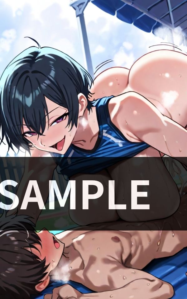 サンプル画像1:ガタイのいいおばさんに力強く押さえつけられ、逆レ●プされるも幸せを感じる少年の禁断の体験(夢幻ノルージュ) [d_610565]