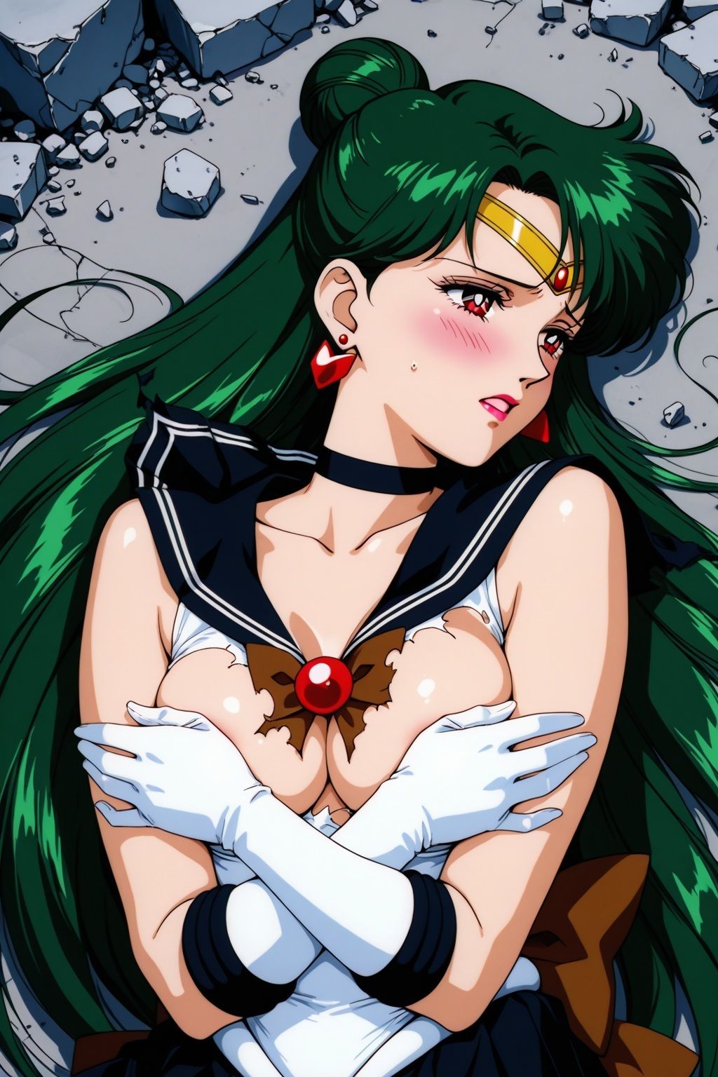 サンプル画像4:敗北ヒロイン 美少女戦士プルートの陥落(ファルコンα) [d_610589]