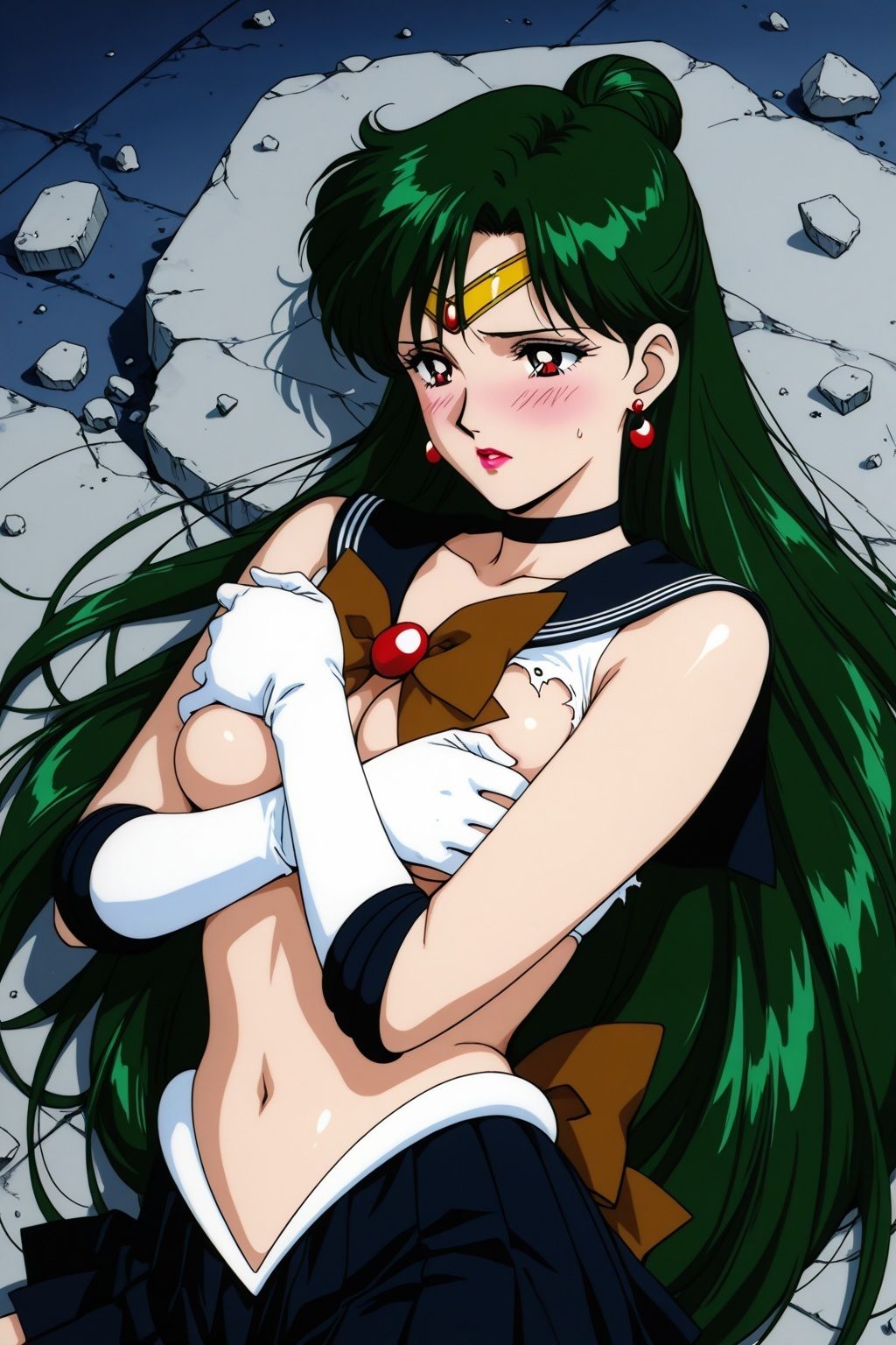 サンプル画像5:敗北ヒロイン 美少女戦士プルートの陥落(ファルコンα) [d_610589]