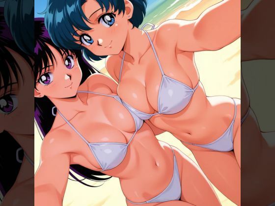 サンプル画像1:戦士の休日〜ビーチ編〜(赤い夢) [d_610675]