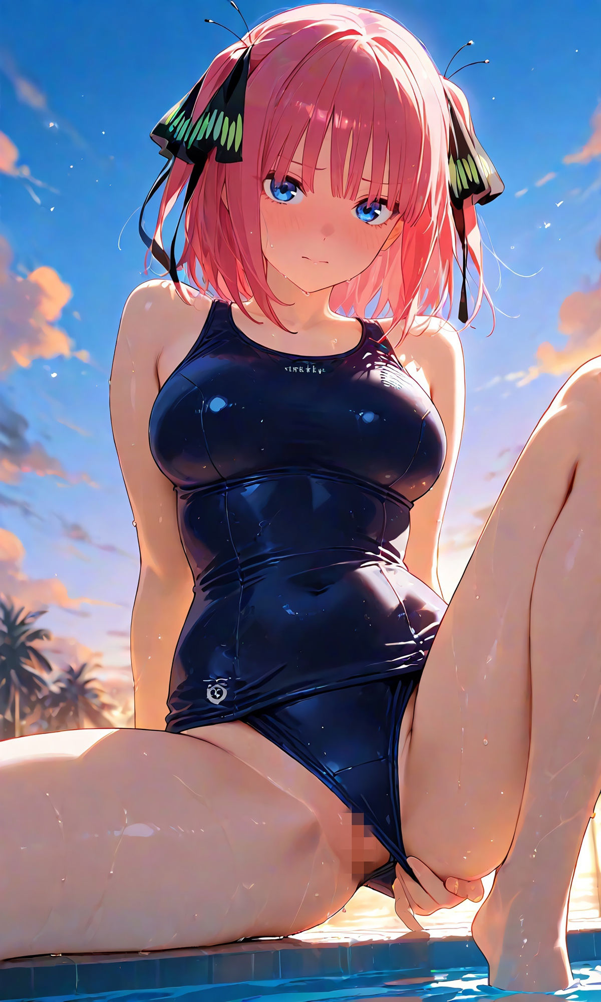 二乃とスク水えっち/CG237枚_1