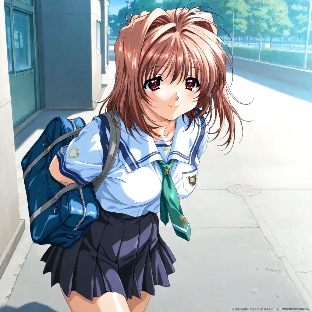 サンプル画像3:AIイラストCG集93   LO〇ERS-恋に〇ちたら  河〇理恵（制服ヌード・ピンナップ）(ドンガラAI美少女イラスト支部) [d_610721]