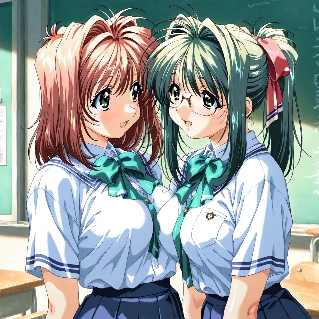 AIイラストCG集93   LO〇ERS-恋に〇ちたら  河〇理恵（制服ヌード・ピンナップ） 画像4