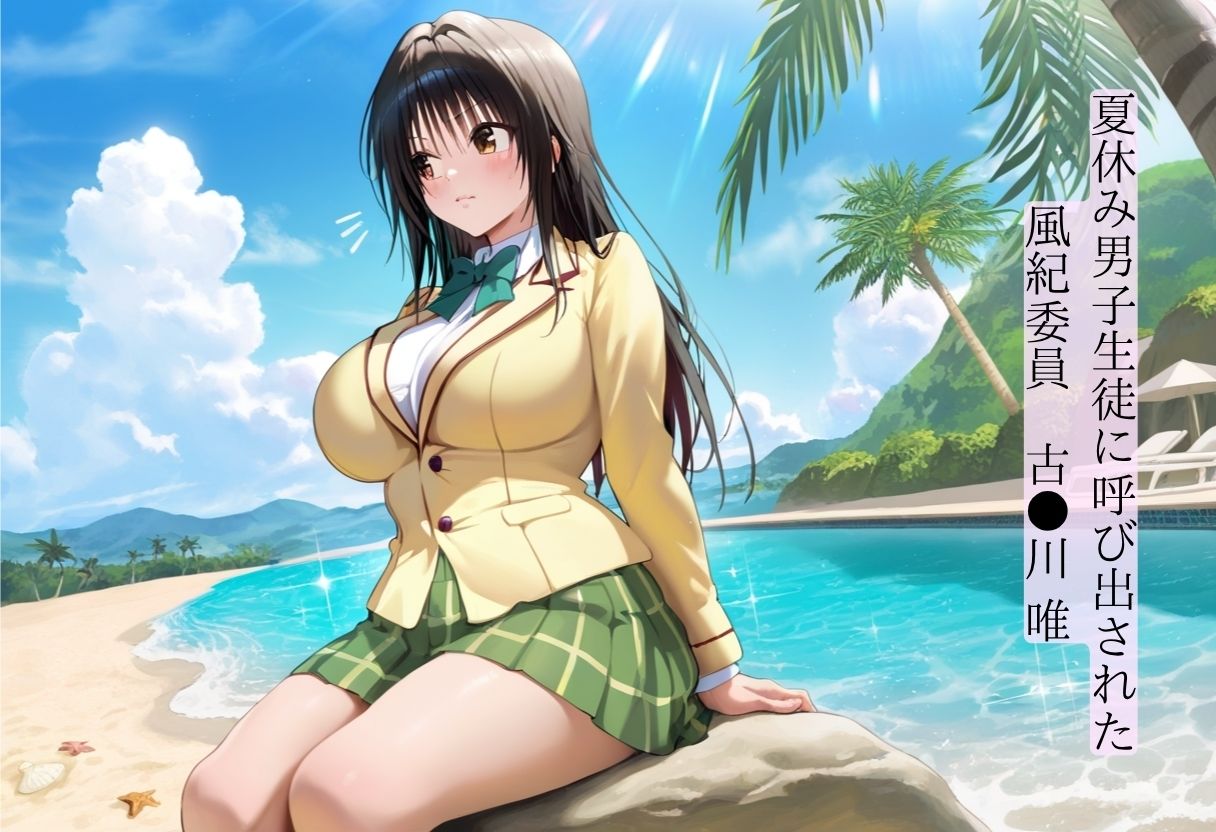 サンプル画像2:風紀委員  夏休みのお仕事  -古〇川 唯-(爆乳ヒロイン) [d_610726]