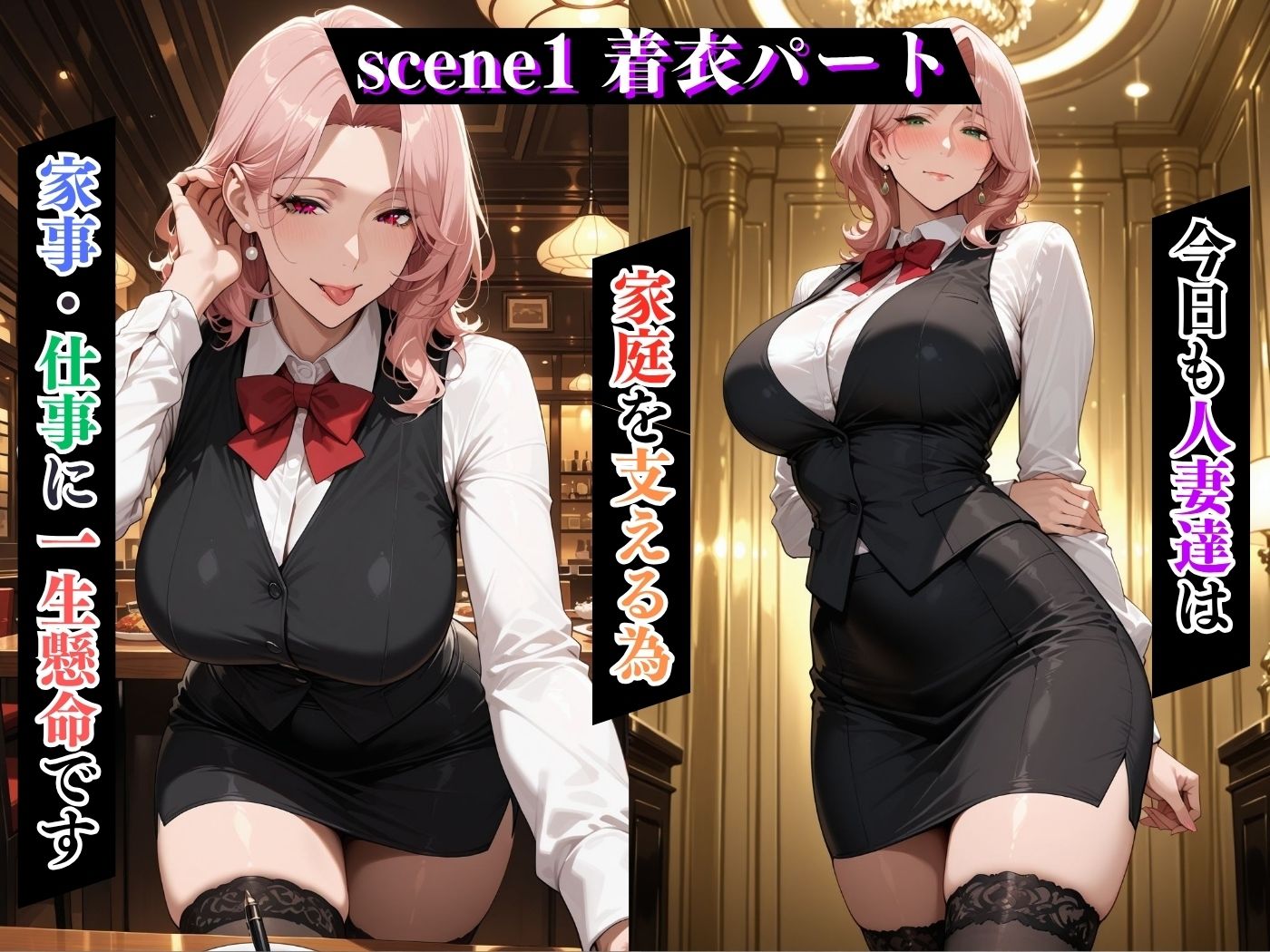 サンプル画像4:肉感人妻種付け〜デカ尻ウェイトレスに痴●放題  メスになるまでわからせ〜(ワーテルLab) [d_610815]