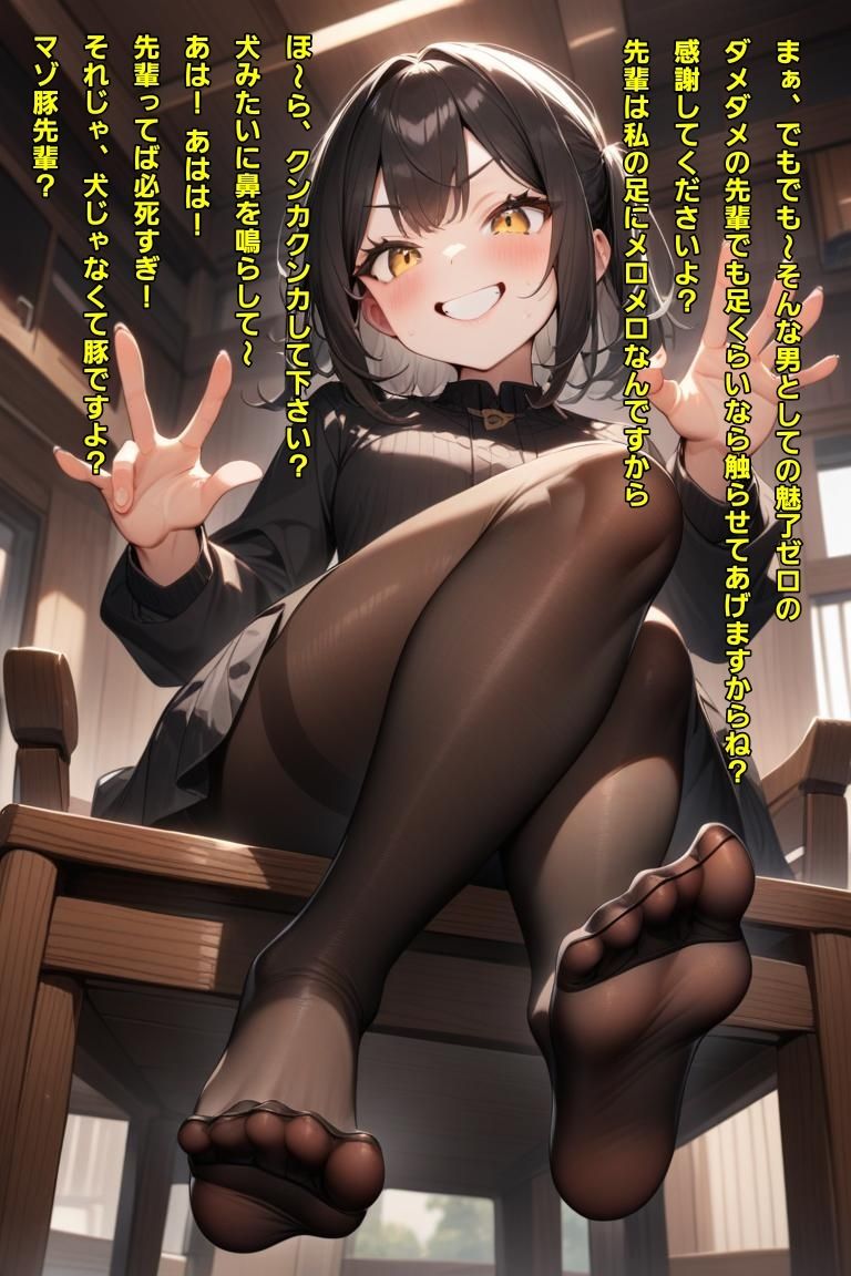 サンプル画像2:メス〇キ女子へのお貢罵倒〜雑魚雑魚男子は女の子様の下僕でしょ？〜(エムのアトリエ) [d_610833]