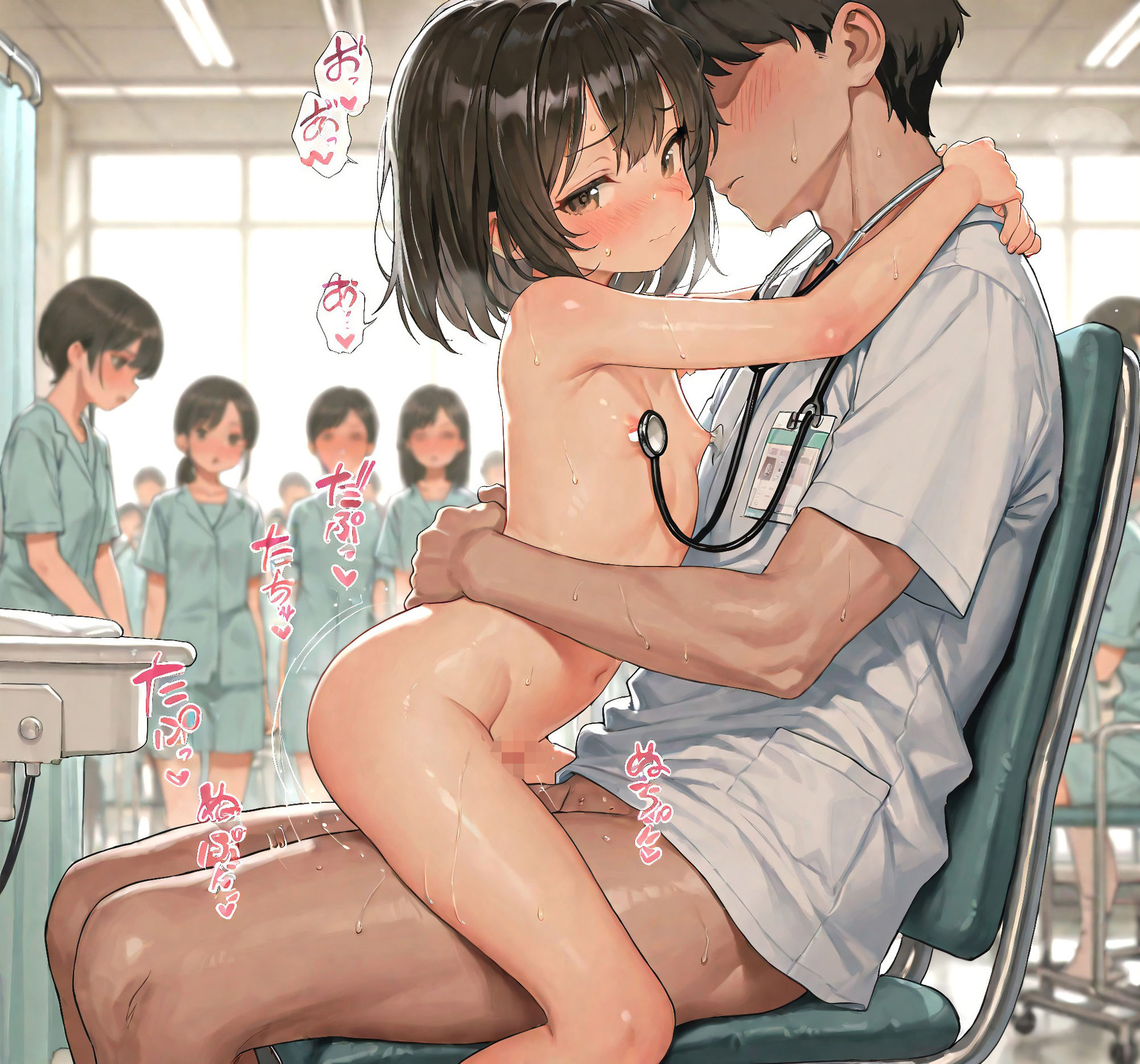 【388枚】膣内検査を受ける少女たちの様子_5