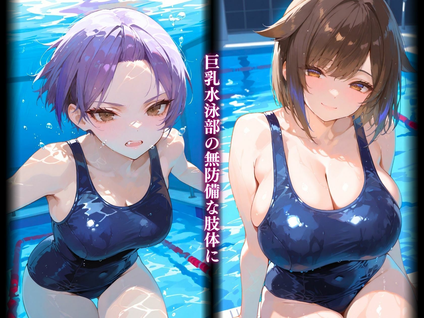 サンプル画像1:巨乳水泳部に迫る顧問の魔の手(ぷち☆ヘブン) [d_610938]