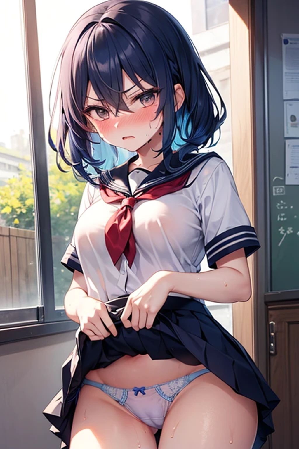 サンプル画像2:俺のことが「生理的にぜったい無理！」なクラスの女子に【命令】する。(くまとねこ屋) [d_611000]