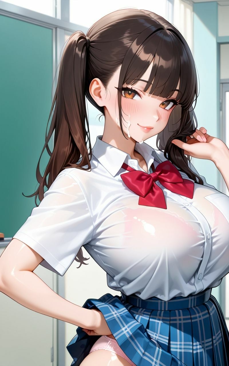 どきどき  人生初の性教育の補習授業で1つ年上の先輩女子に教わりながら本番中出しセックスしちゃった件 画像1