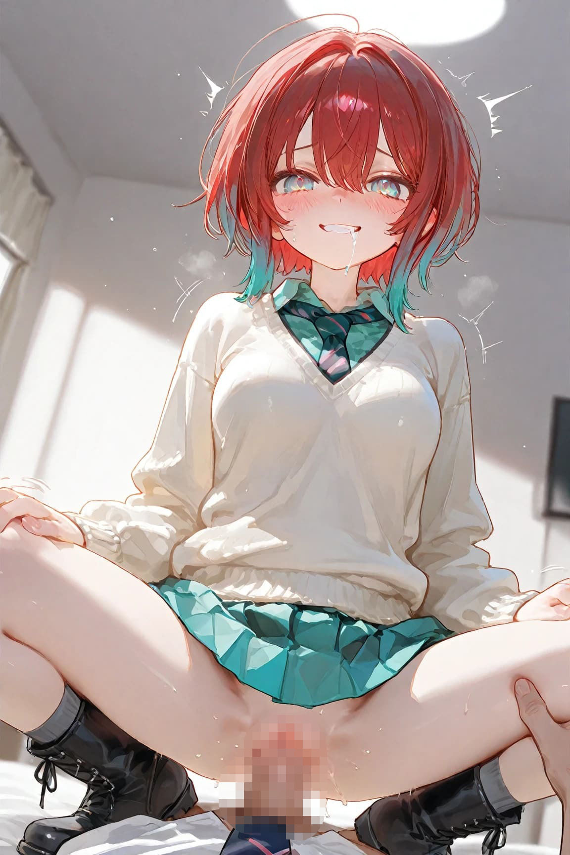 サンプル画像4:マチュ「ユズリハは、制服の下で乱れる。」(誘惑のささやき) [d_611065]