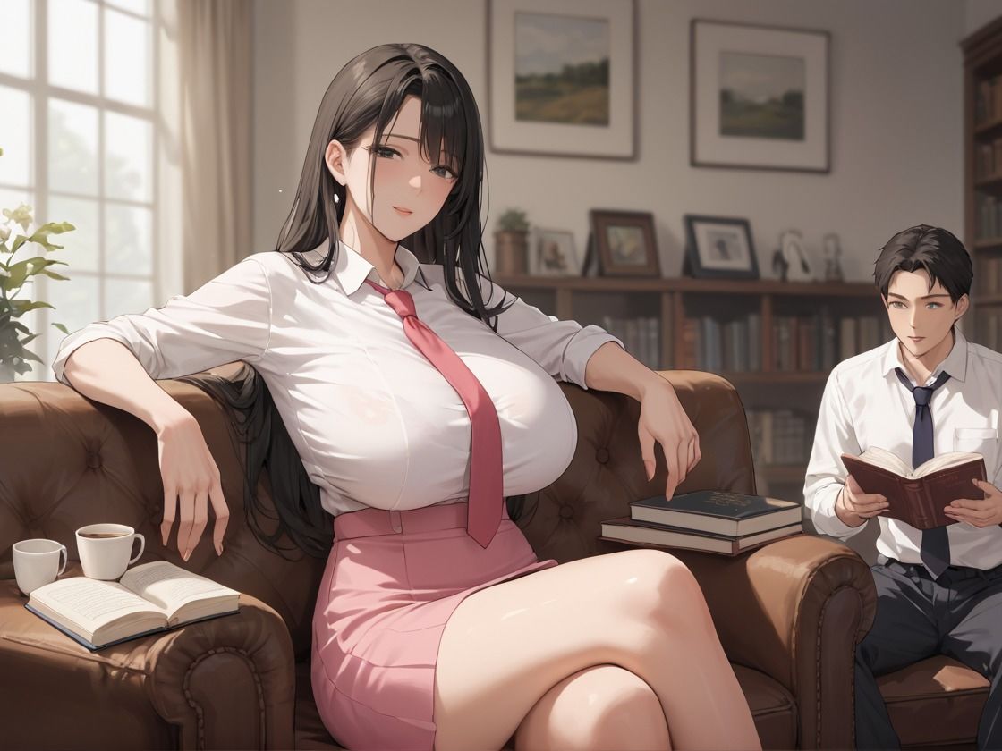 サンプル画像1:社長室で禁断セックス〜欲求不満の女社長を誘惑〜(からふるず) [d_611124]