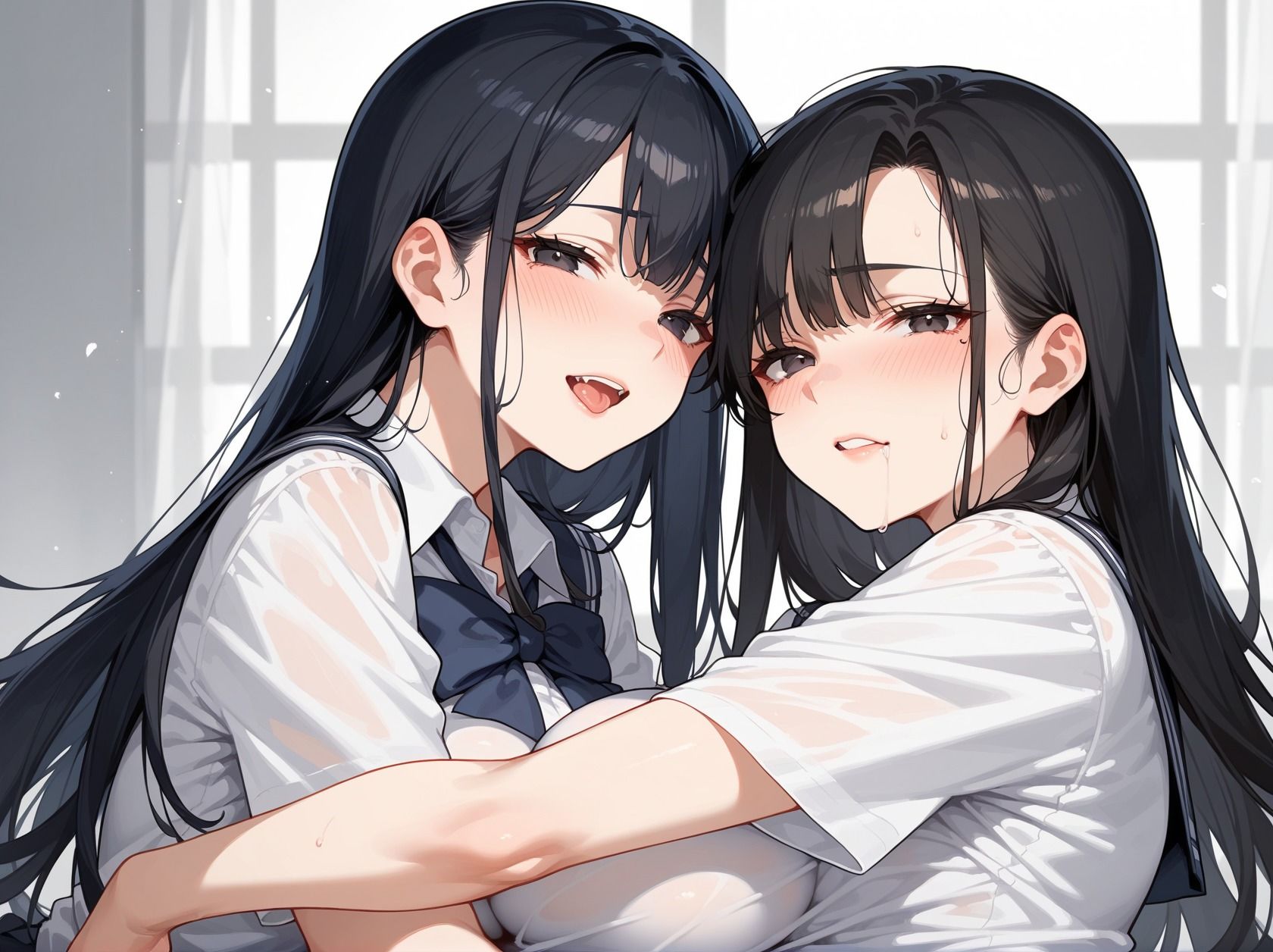 巨乳女子校生ご奉仕フ◯ラチオ  萌える制服姿  ブルマで感じちゃう（はーと） 画像1