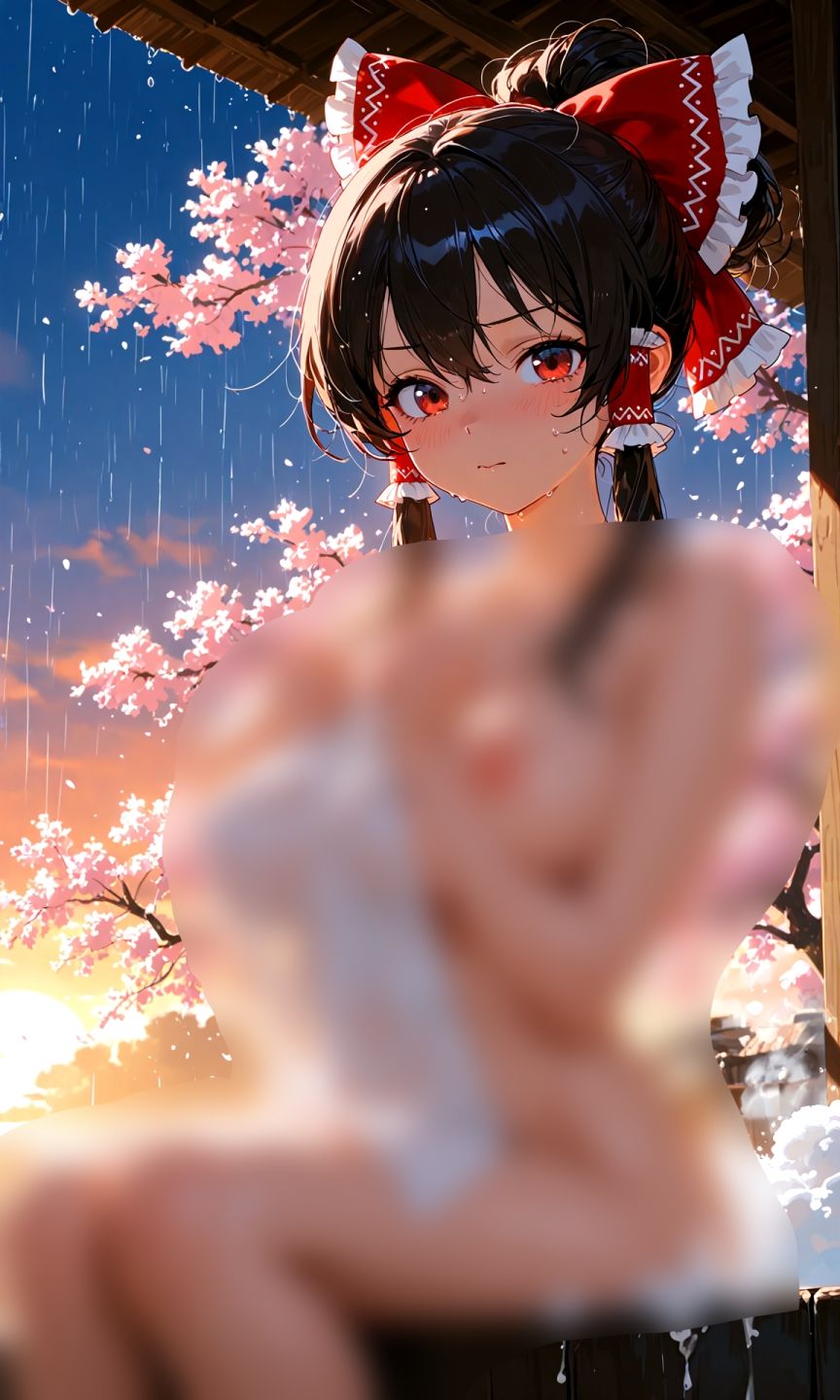 霊夢ちゃんのえっちな写真集vol.32〜春の雨の夕方の風呂編〜_8