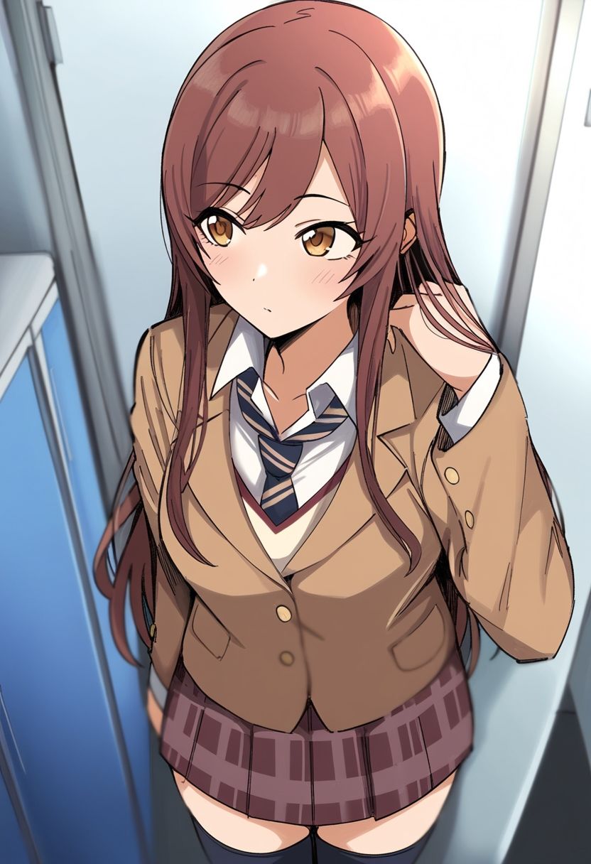 サンプル画像2:アイドルたちのオフショット（大〇甘奈編）(skin_head) [d_611282]