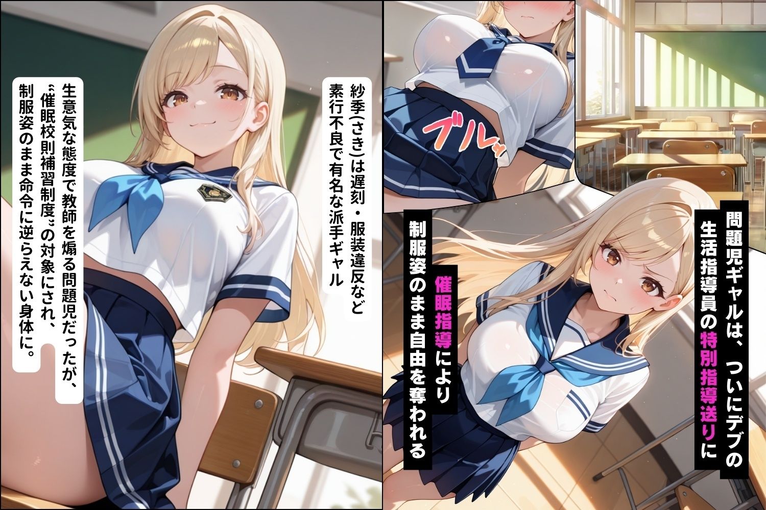 サンプル画像1:催●スマホで意気ギャルを屈服させ奉仕させる話【セリフ付き】(夜のアトリエ) [d_611304]