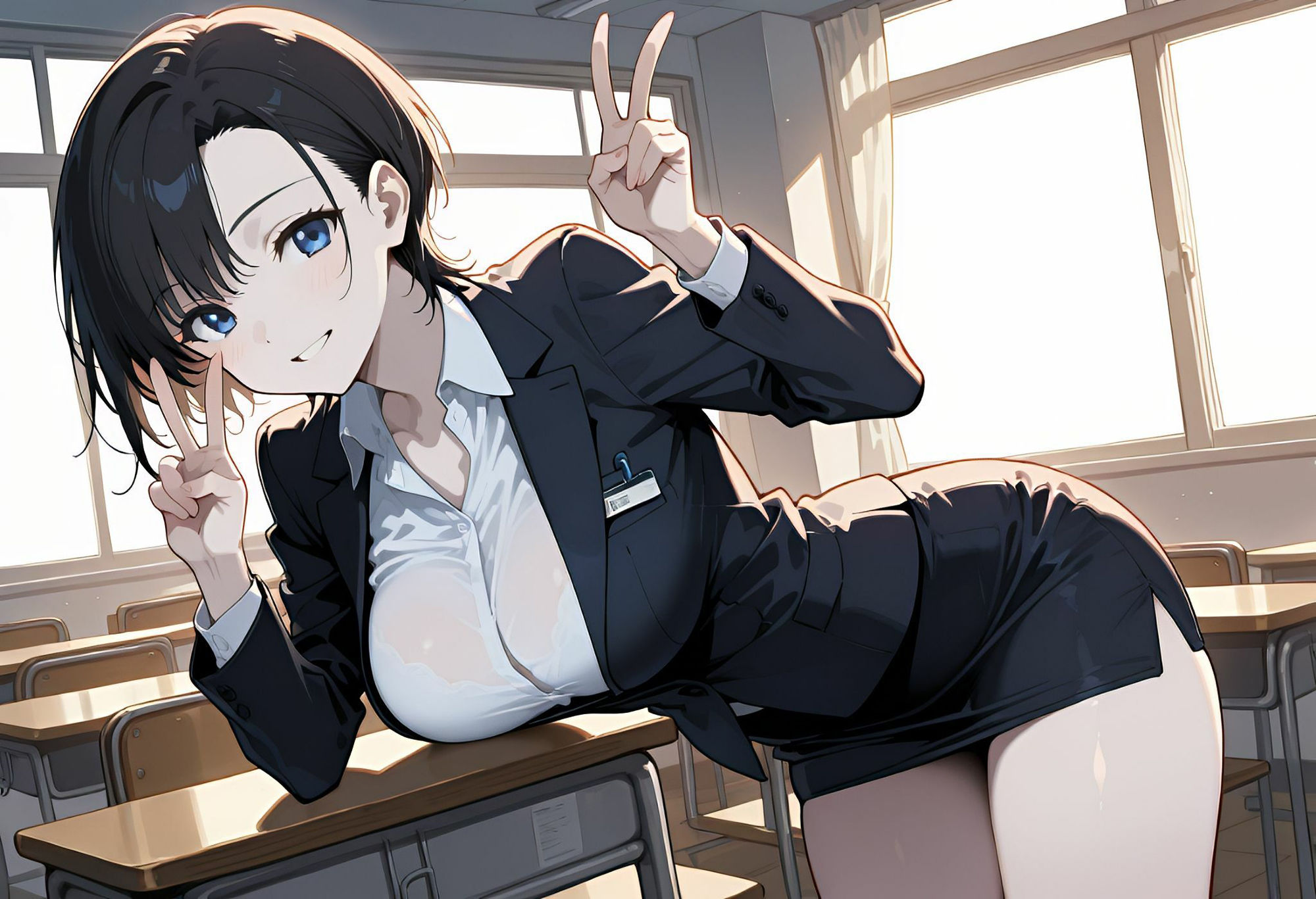 サンプル画像1:先生と僕の秘密の放課後(オキアニクリエーション) [d_611326]