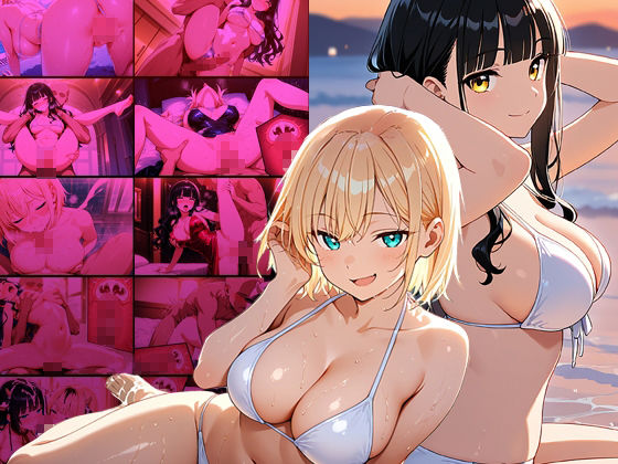 爆乳ツインモデル!牛柄ビキニの美女たちがミルク漬け孕ませ撮影【4K】 画像1