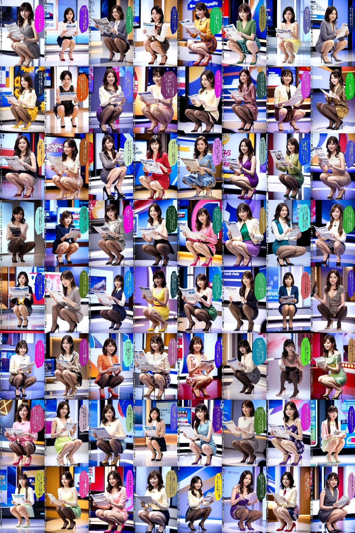 ハイヒール女子アナの挑発ニュース 〜しゃがんだ私でヌキ狂え〜 vol.3 画像9