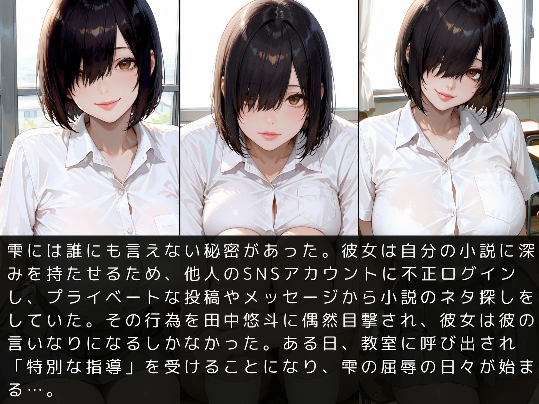 サンプル画像4:放課後の性指導 〜夜見雫の禁断の記録-ハメ撮り(mapuememaru) [d_611443]